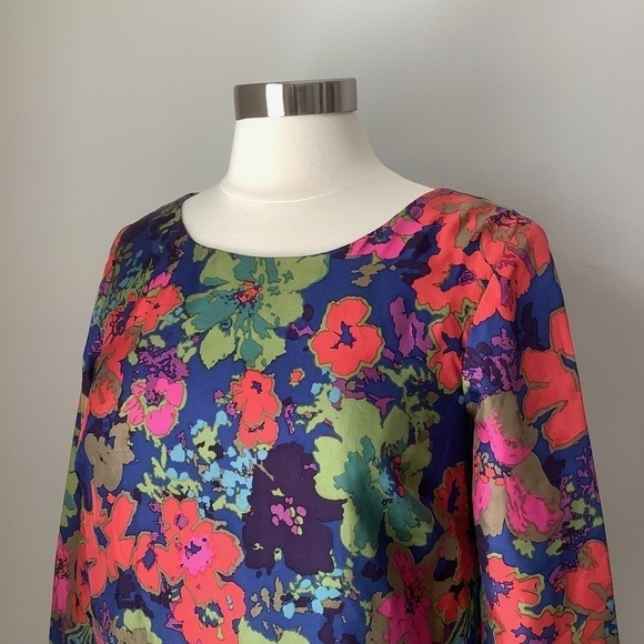 J.Crew‎ Jules Dress in Ashbury Floral 100% Silk MSRP $188 - Picture 7 of 16